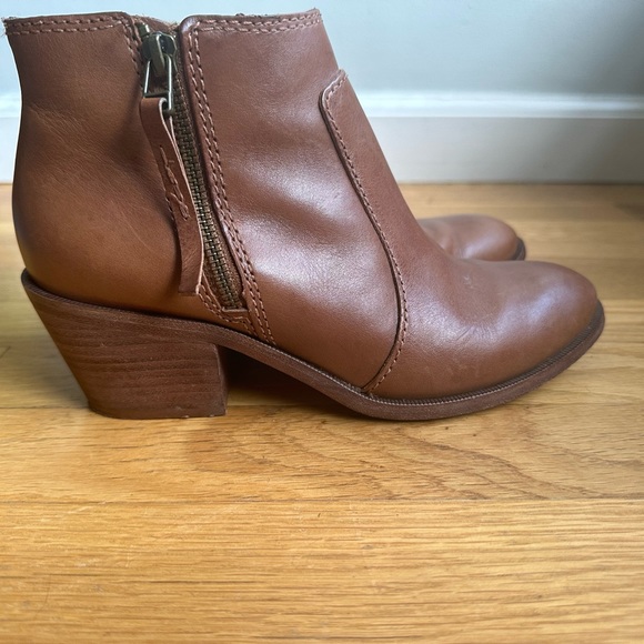 Madewell tan leather ankle boots perfect condition size 7 - Picture 2 of 6